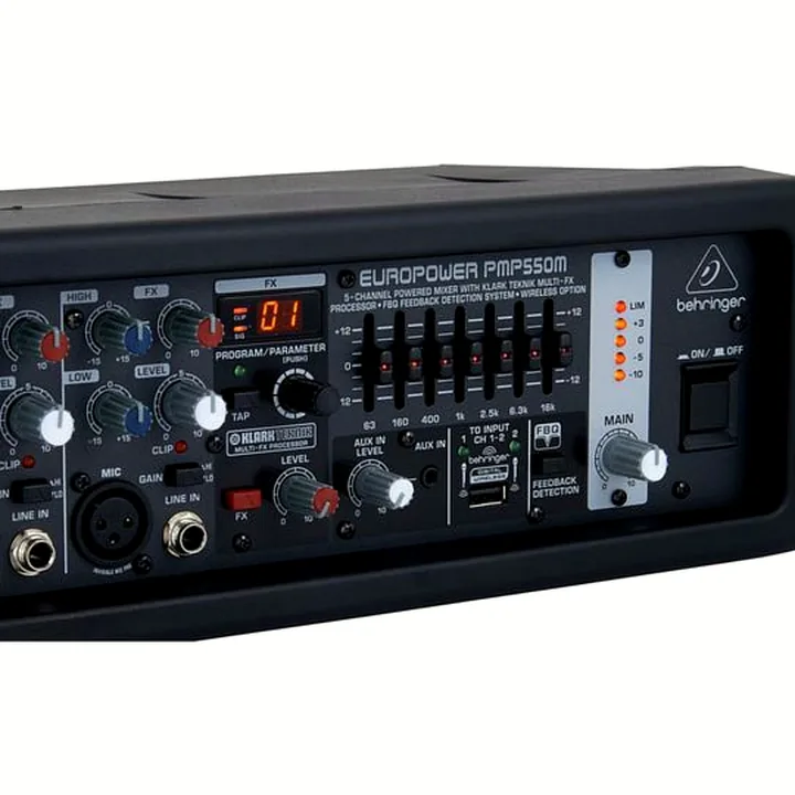Avis et Test : Behringer PMP 550M