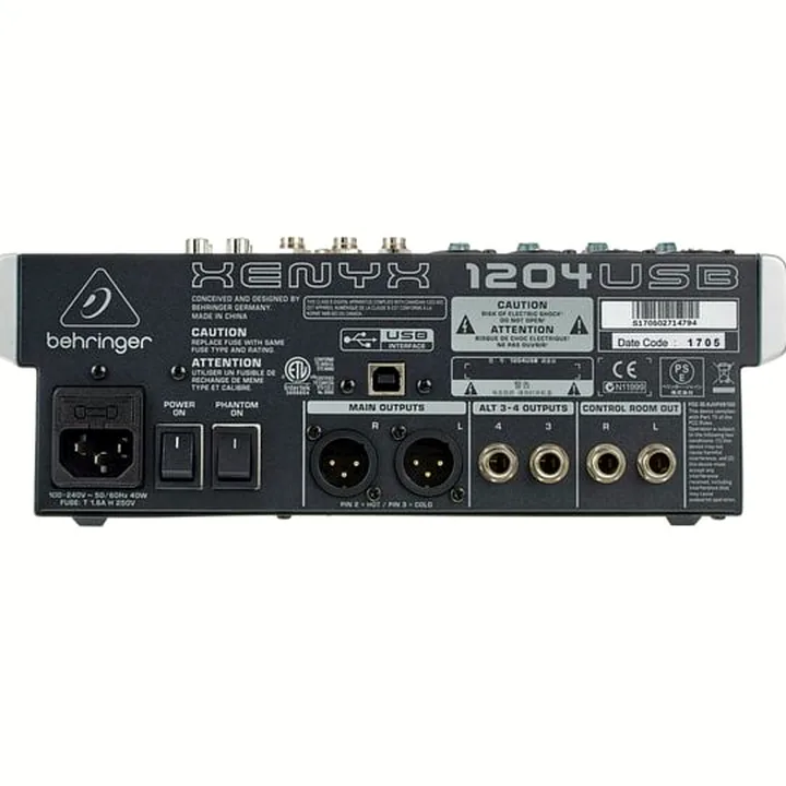 Avis et Test : Behringer XENYX 1204 USB Bundle