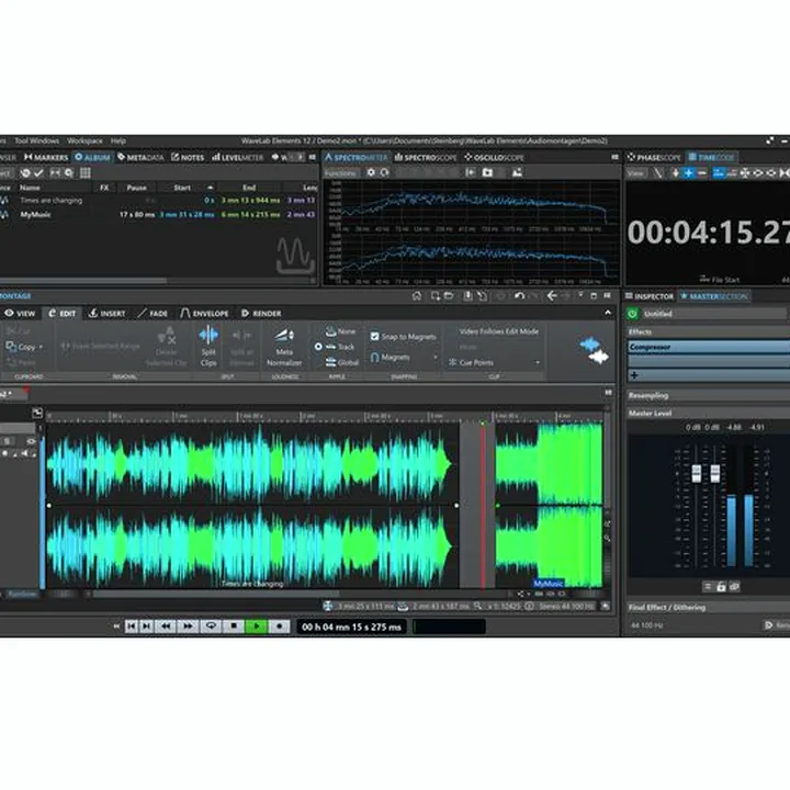 Avis et Test : Steinberg Wavelab Elements 12 EDU