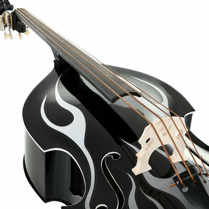 Avis & Test de la contrebasse Thomann Rockabilly Vintage Flames BK/V