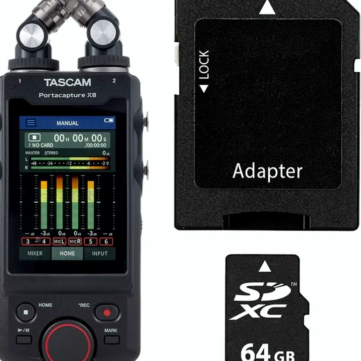 Avis & Test enregistreur Tascam Portacapture X8 Card Bundle