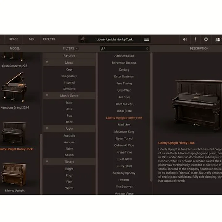 Avis, Test : IK Multimedia Pianoverse Liberty Upright