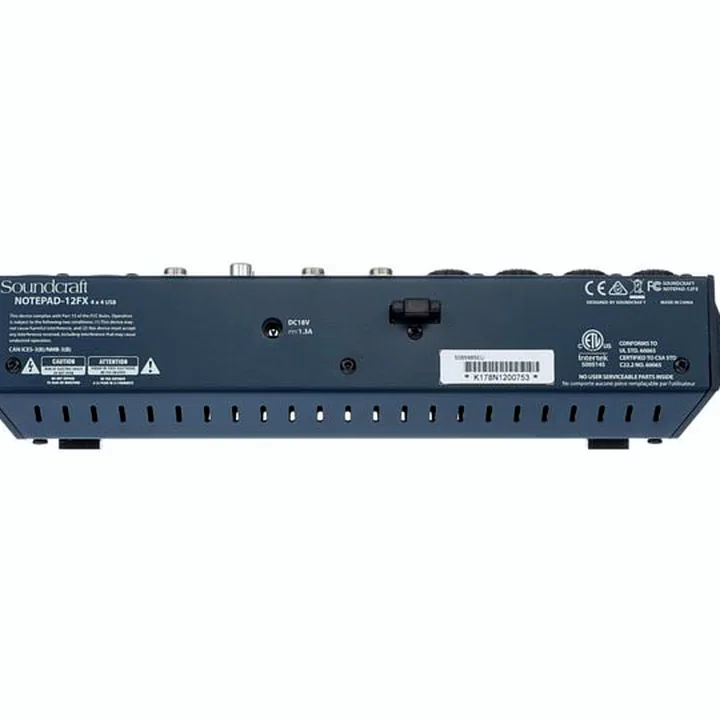 Avis & Test : Soundcraft Notepad-12FX