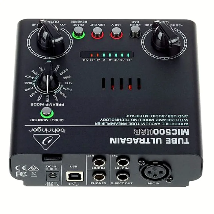 Behringer MIC500USB Tube Ultragain / Comparatif, Test, Avis