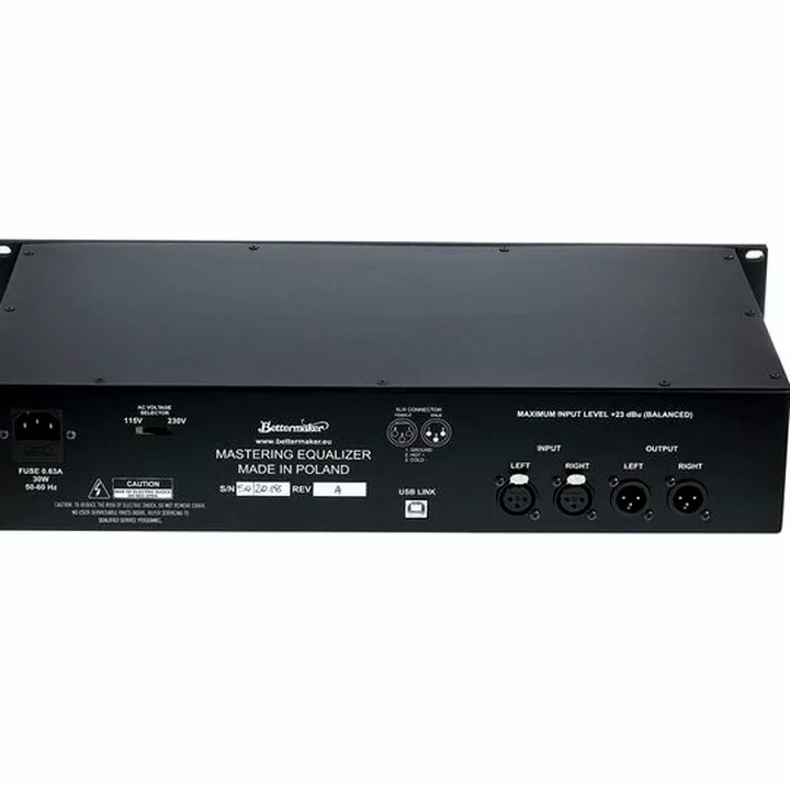 Bettermaker Mastering Equalizer Avis & Test