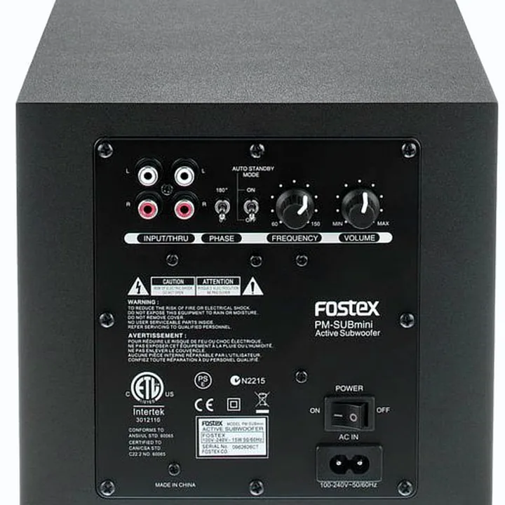 Enceinte monitoring Fostex PM-SUBmini 2 Comparatif, Avis & Test