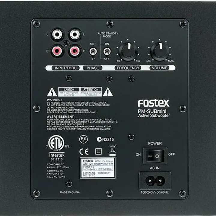 Enceinte monitoring Fostex PM-SUBmini 2 Comparatif, Avis & Test