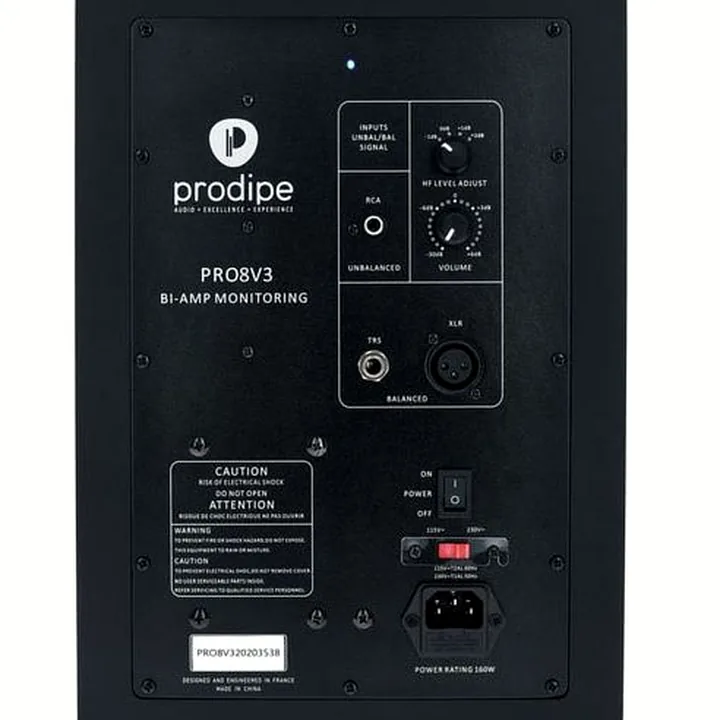 Enceinte Prodipe Pro 8 Active V3 Studiomonitor Test et Avis