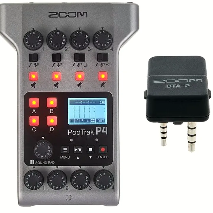 Interface audio Zoom PodTrak P4 BTA-2 Bundle , Test, Avis et Comparatif