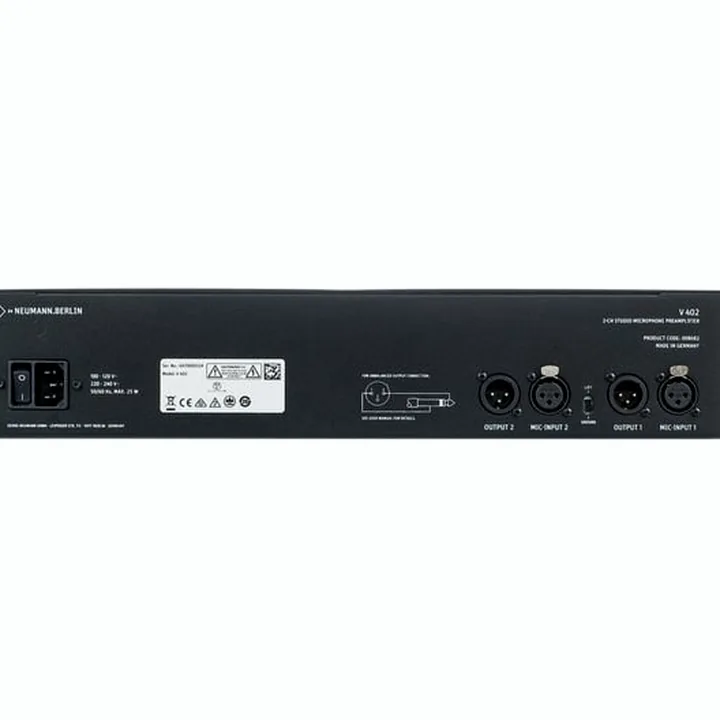 Le préamp Neumann V 402 Comparatif, Test, Avis