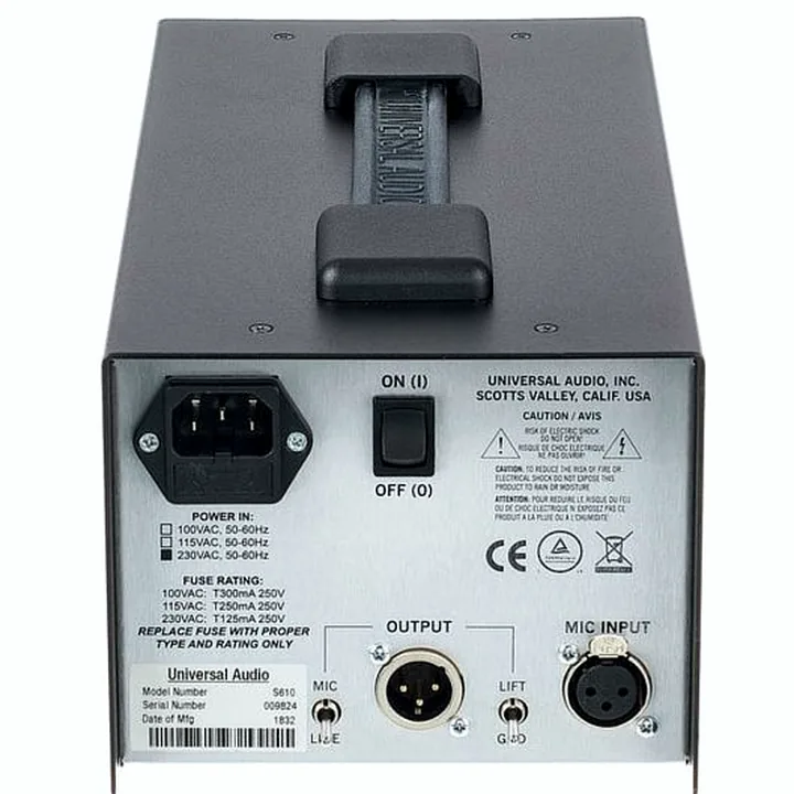Le préamplificateur Universal Audio Solo 610 , Comparatif, Avis & Test