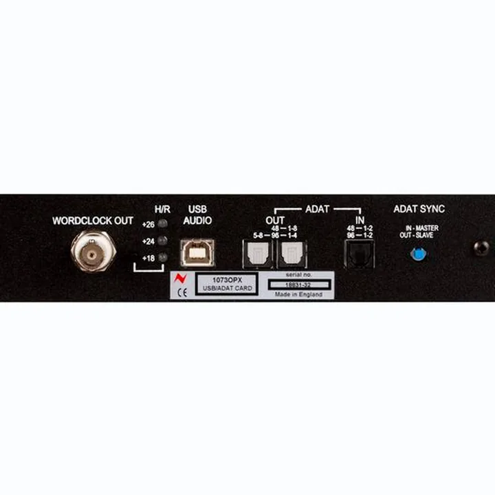 Neve 1073OPX with ADAT/USB card : Comparatif, Test & Avis