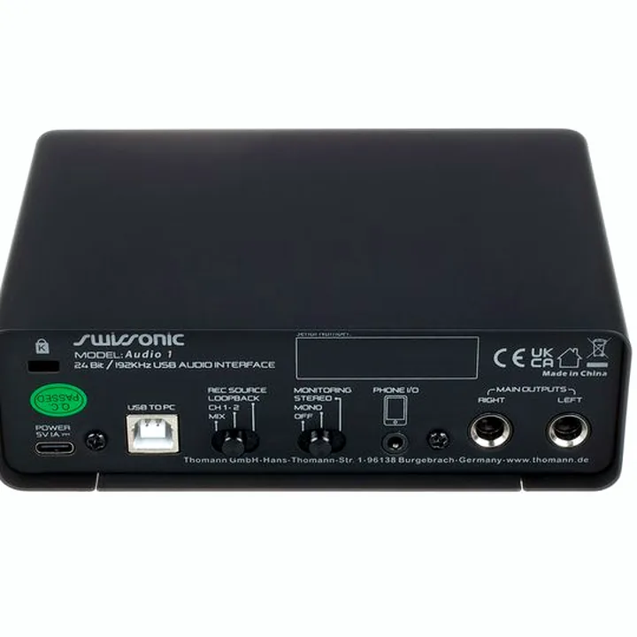 Swissonic Audio 1 : Avis, Test