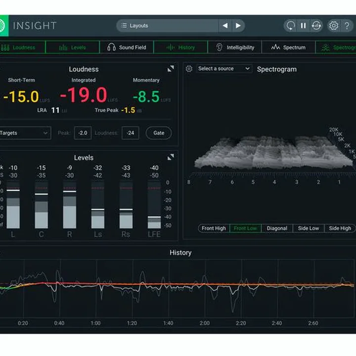 Test, Avis : iZotope Insight 2 Upgrade Insight 1