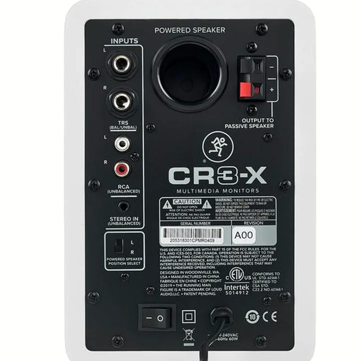Test et Avis de l’enceinte de monitoring Mackie CR3-X White