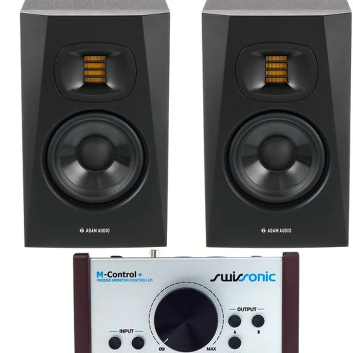 Test et avis détaillé des enceintes de studio ADAM Audio T5V M-Control Bundle