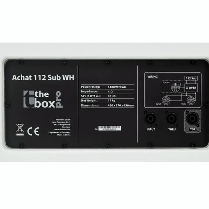 the box pro Achat 112 Sub WH Avis, Comparatif, Test